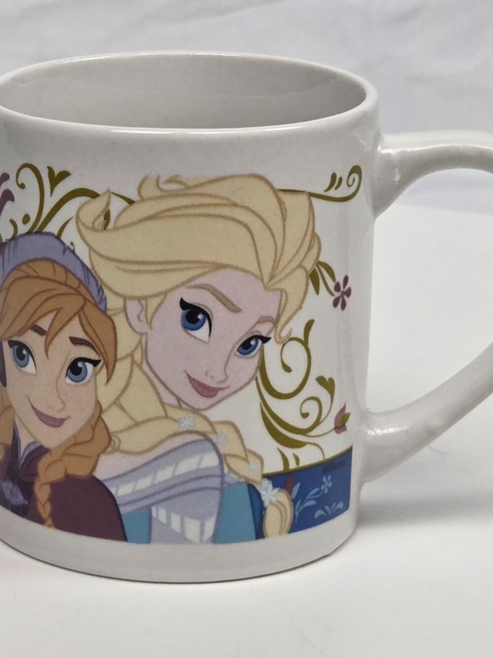 Disney FROZEN Mug Cup Hot Cocoa Coffee Tea Sisters Forever Castle